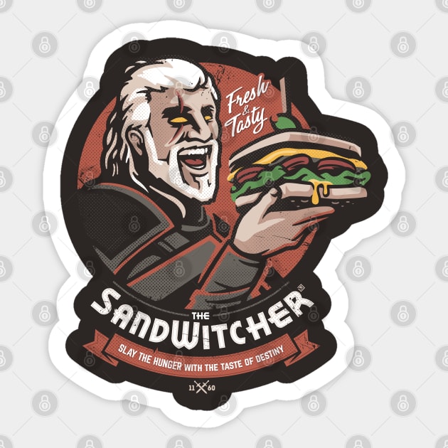 Sandwitcher Sticker by raxarts